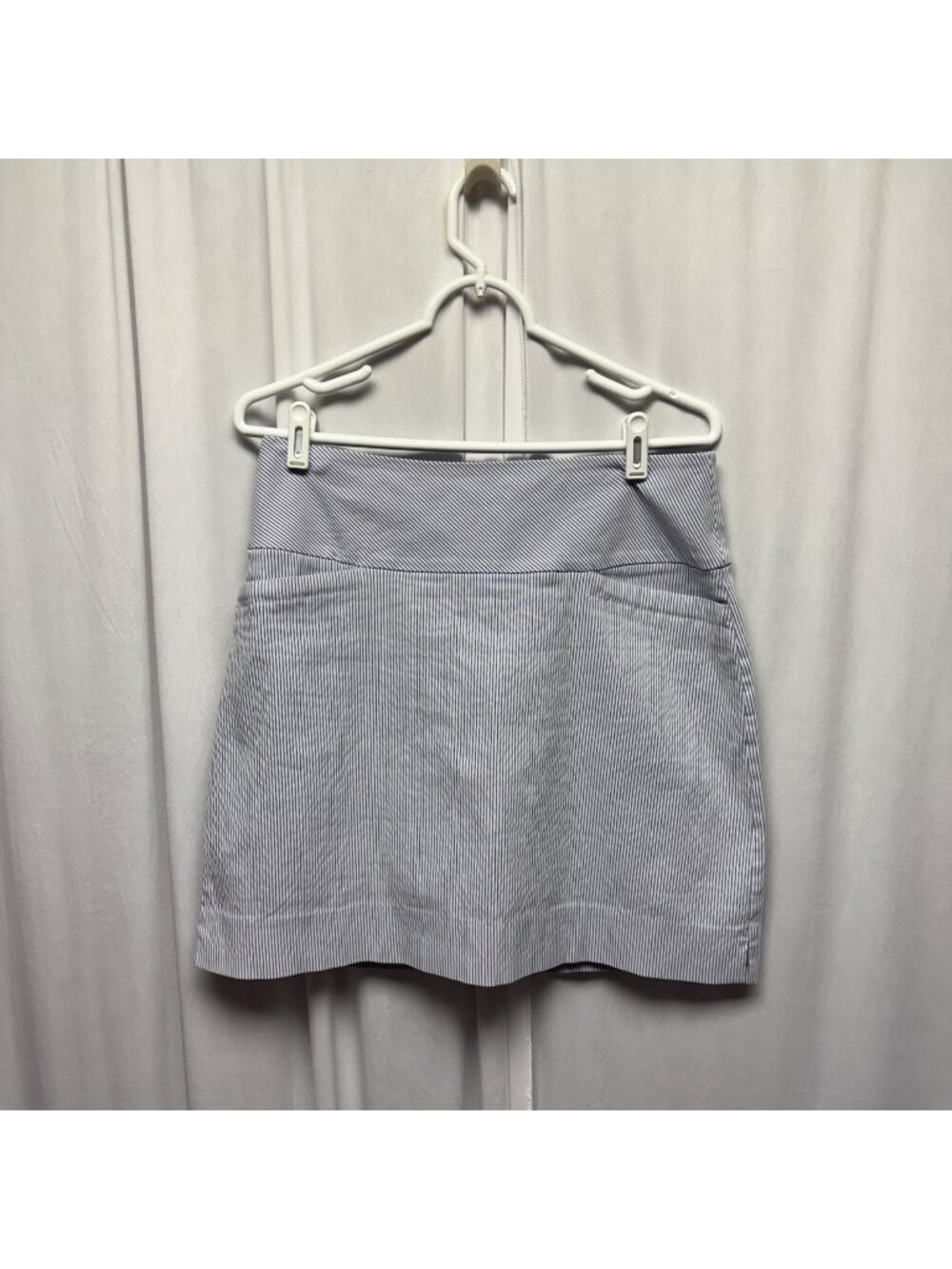 SC and Co Skort Womens Blue White Striped Size Medium Skirt Shorts Athletic Golf